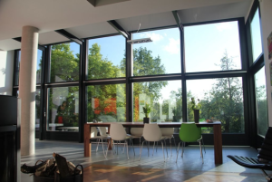 The renovated breakfast room of the B&B Le Verger (the orchard)